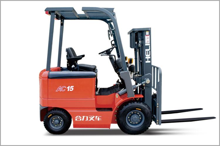 四支點(diǎn) H系列1-1.5噸窄車身蓄電池平衡重式叉車，無廢氣污染